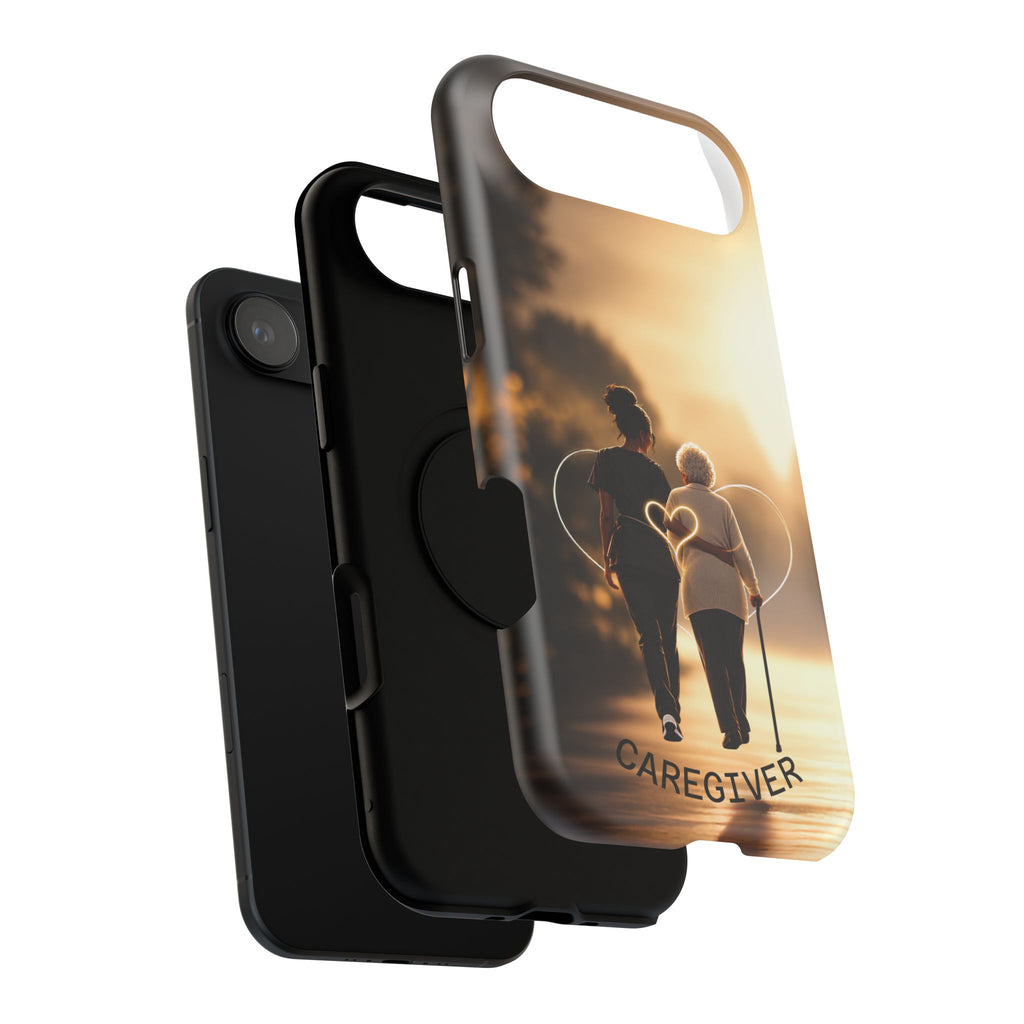Caregiver Phone Case — Impact-Resistant Protective Case with Heart Design