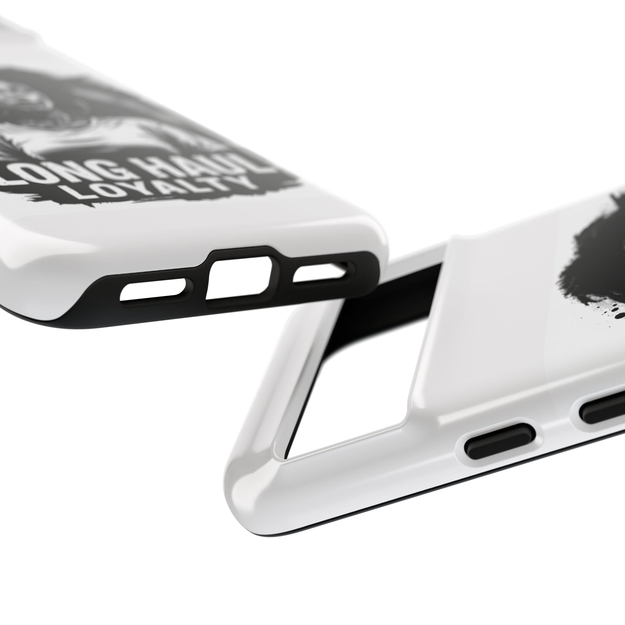Phone Case — "Long Haul Loyalty" Black & White Portrait Protective Case
