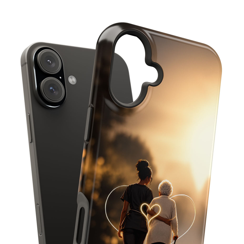Caregiver Phone Case — Impact-Resistant Protective Case with Heart Design
