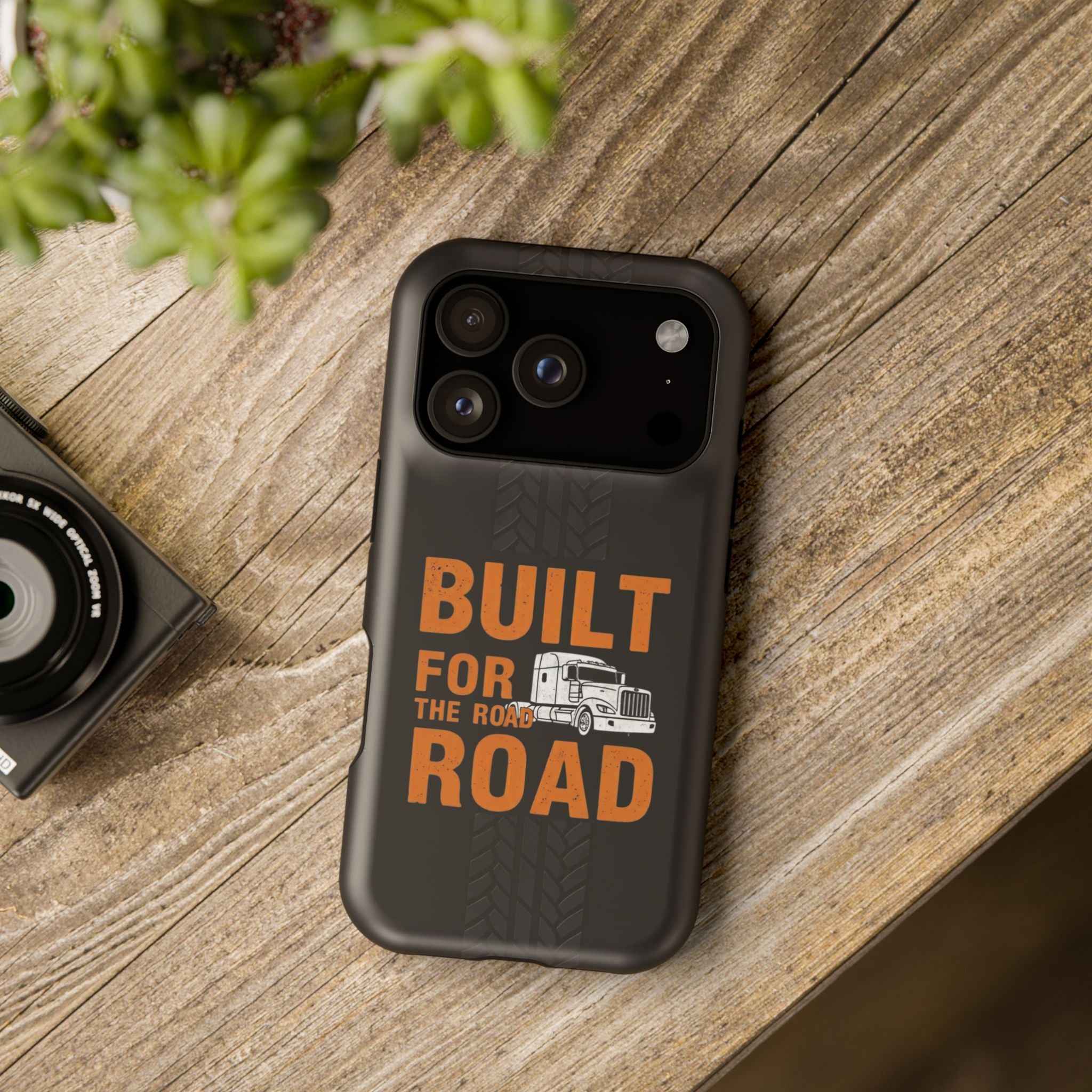 Phone Case — "Built for the Road" Truck Tire-Track Impact-Resistant Case
