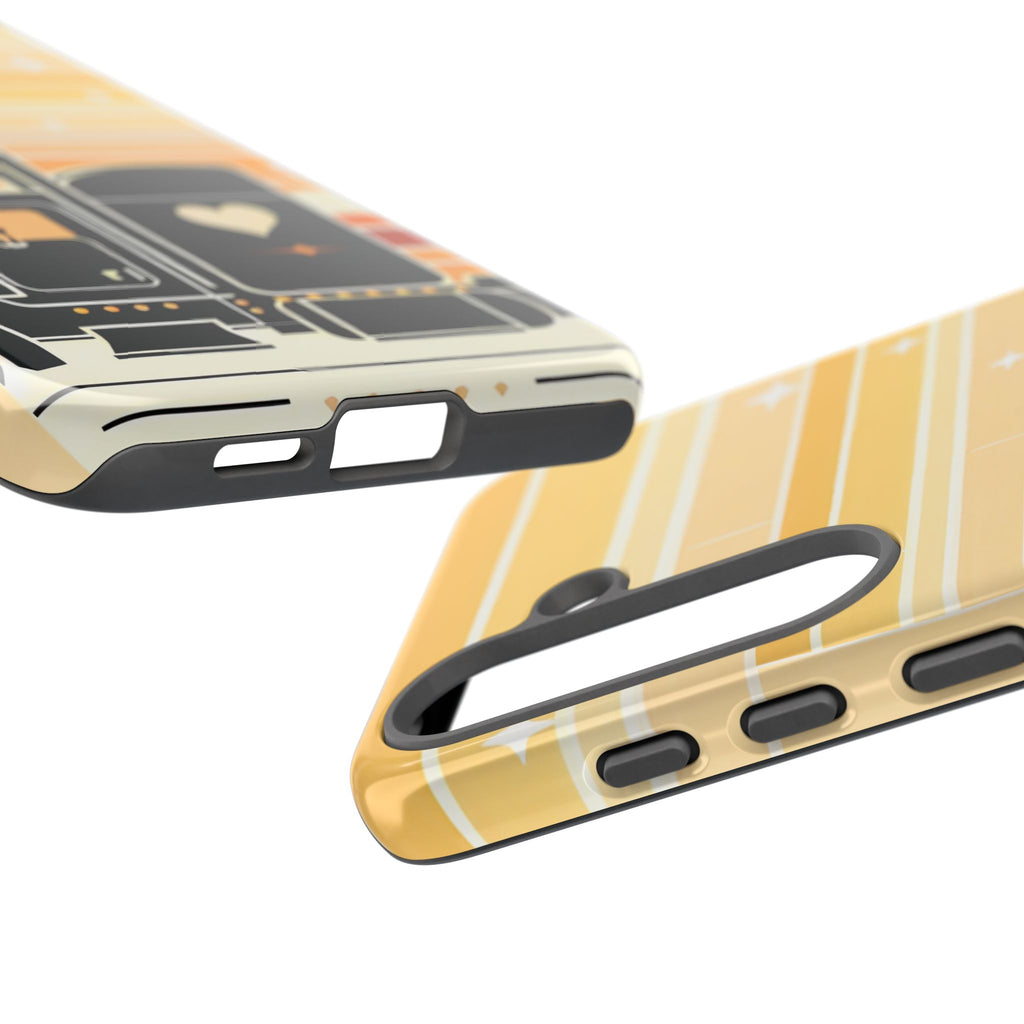 Trucker Heart Phone Case — Retro Semi Truck Protective Phone Cover