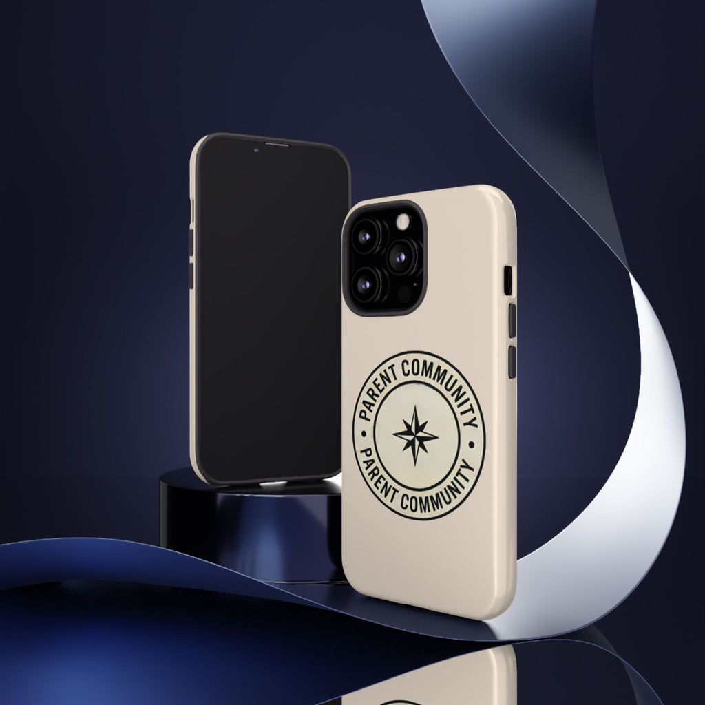Parent Community Tough Phone Case — Durable Compass Logo Protective Cover