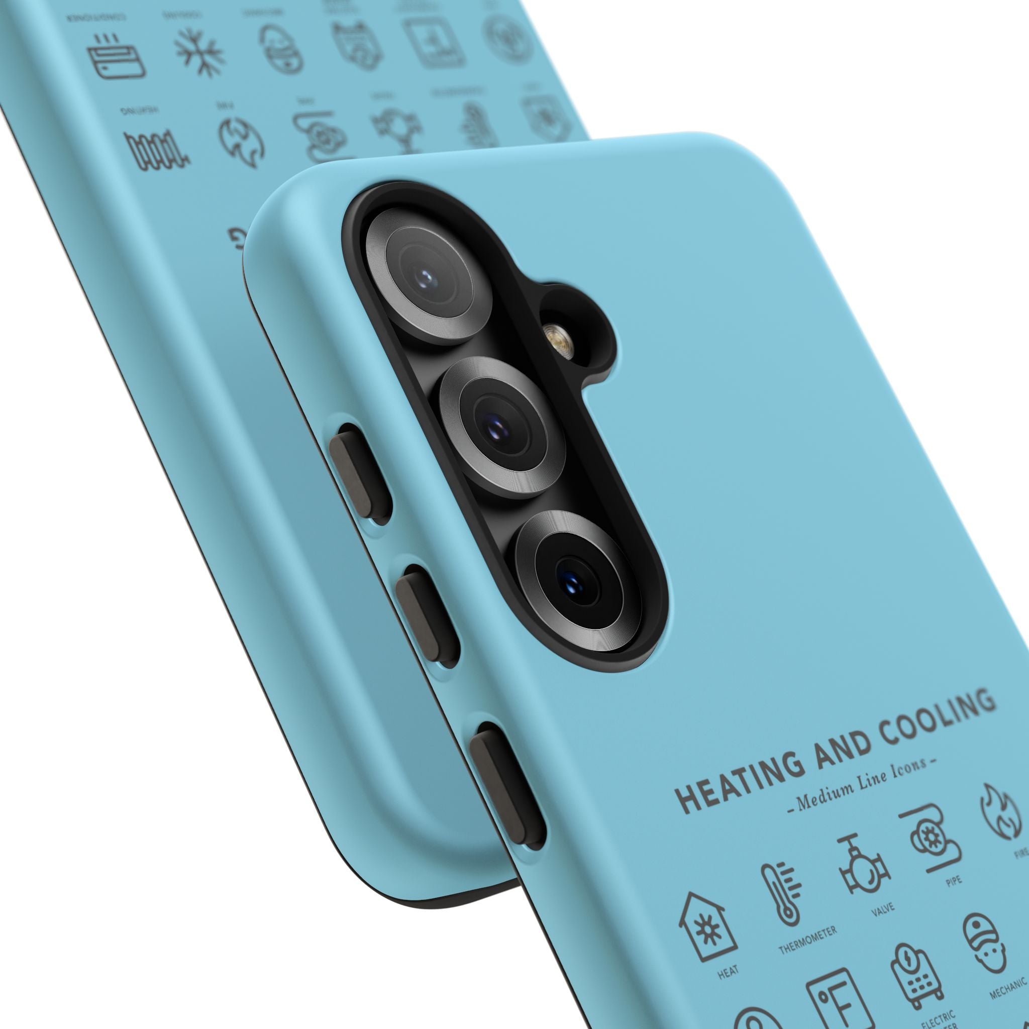 Heating and Cooling Icons Phone Case – HVAC Technician Protective Phone Cover