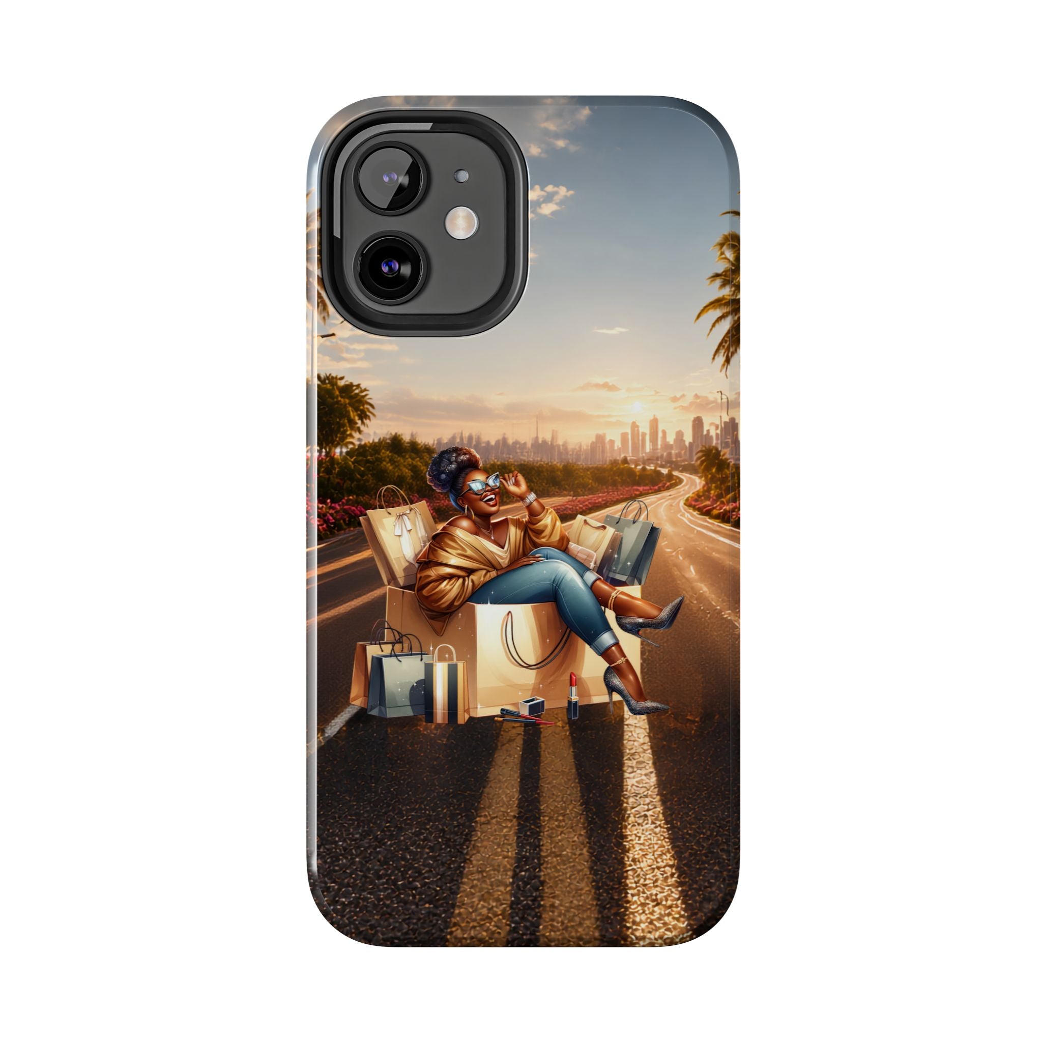 Sunset Roadtrip Tough Phone Case — Relaxed Traveler Design