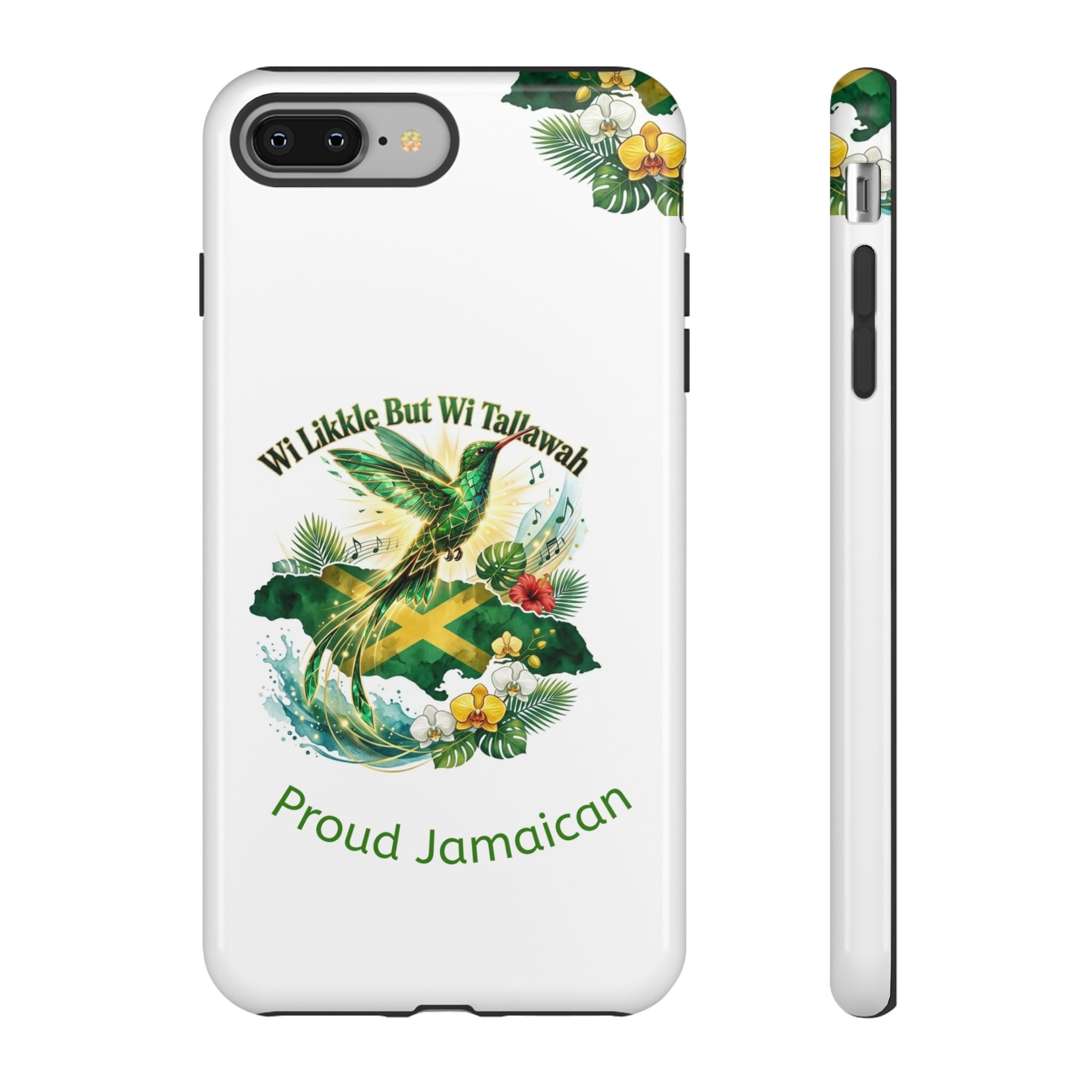 Jamaica Hummingbird Phone Case — “Wi Likkle But Wi Tallawah” Tropical Protective Cover