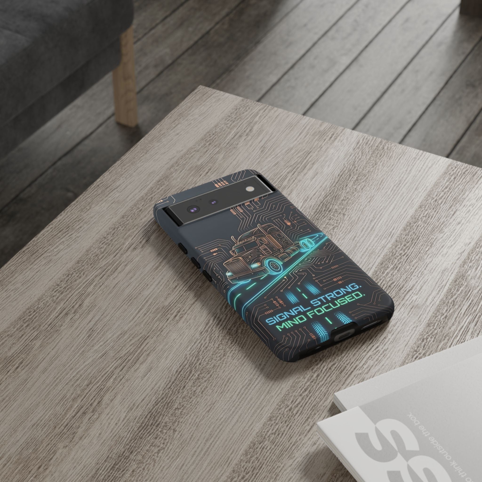 Truck Driver Gamer Phone Case — “Real Life. No Pause Button.”
