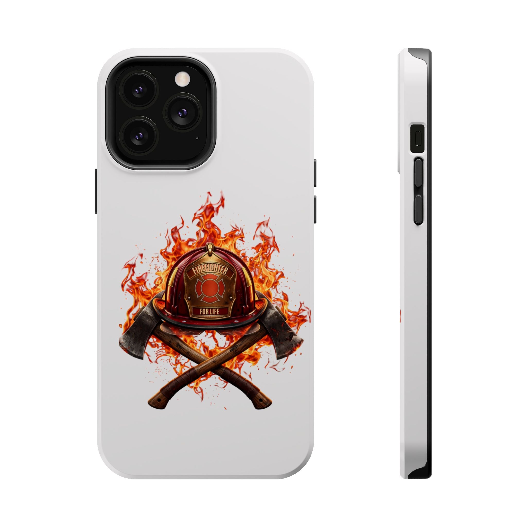 Firefighter Helmet Flames Phone Case — Station 117 Magnetic Impact-Resistant Case