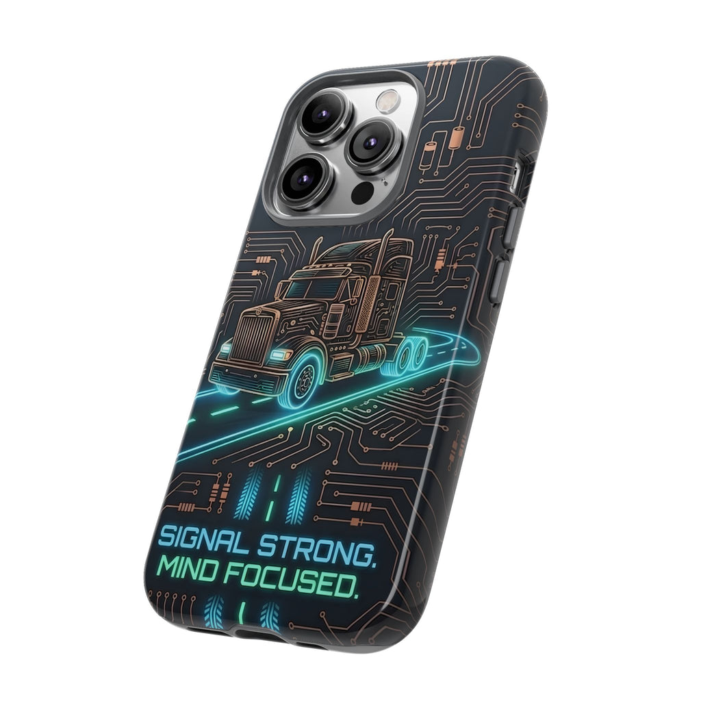 Truck Driver Gamer Phone Case — “Real Life. No Pause Button.”