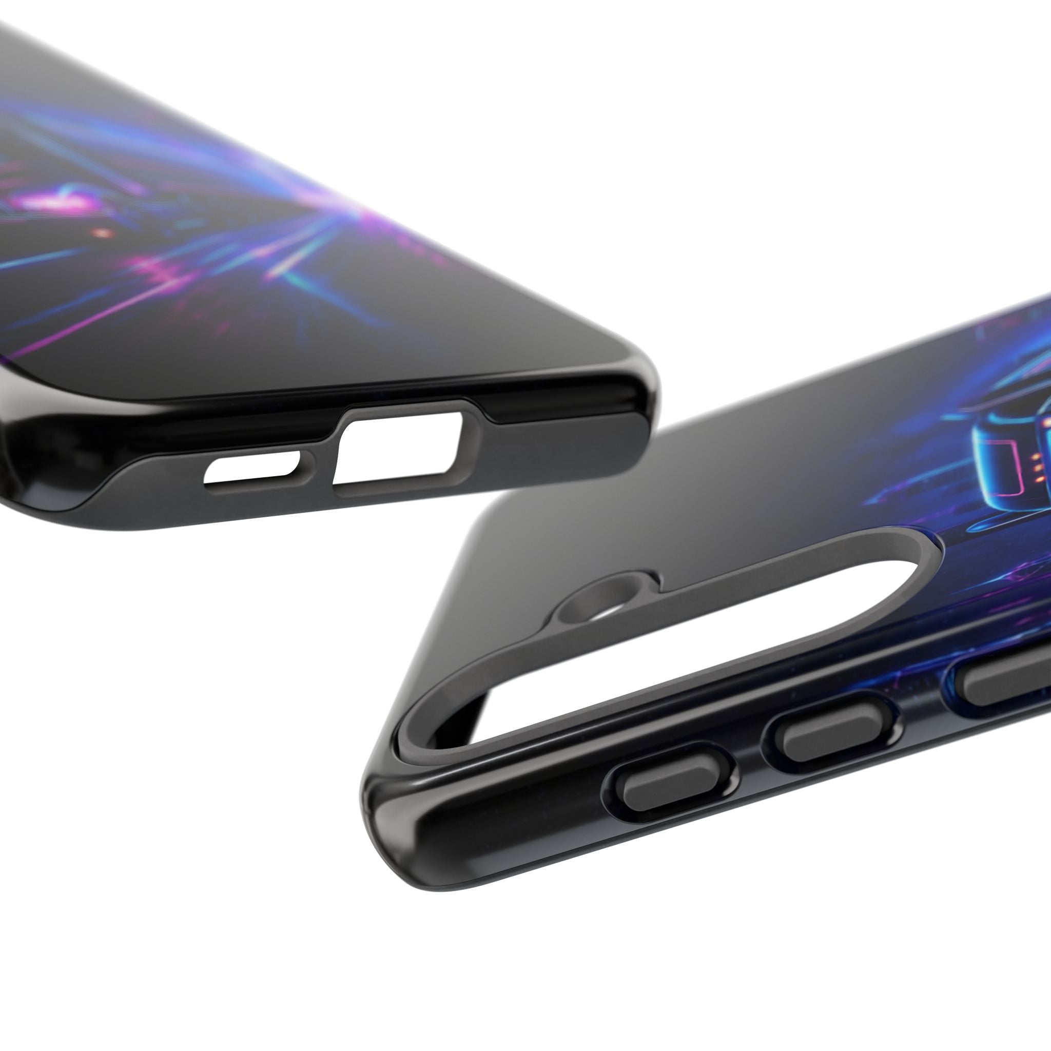 Neon Retro Rig Phone Case — Trucker Semi Truck Nightscape Protective Case