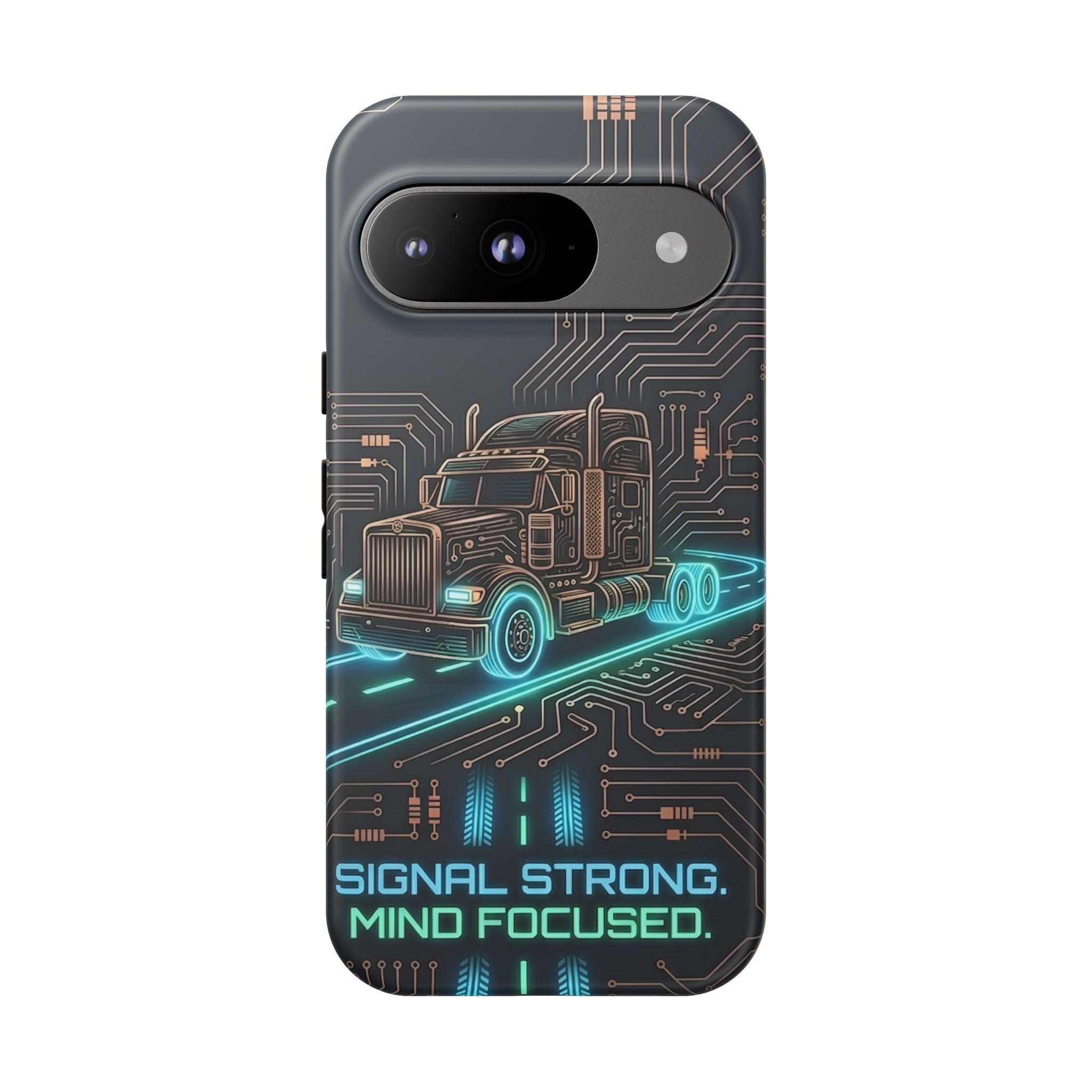 Truck Driver Gamer Phone Case — “Real Life. No Pause Button.”