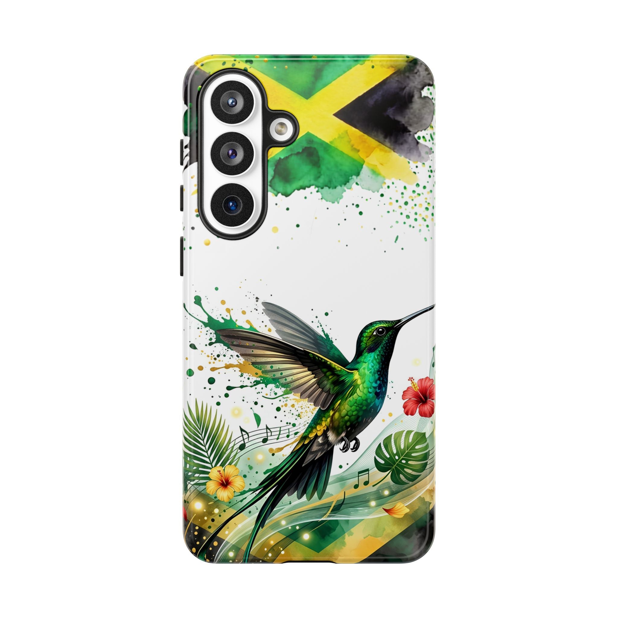 Hummingbird Jamaica Tough Phone Case – Tropical Floral Protective Cover