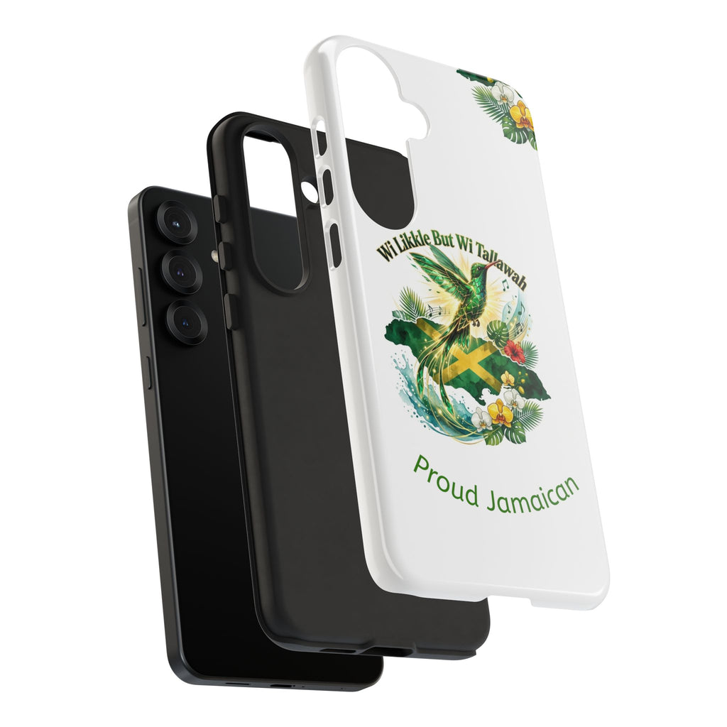 Jamaica Hummingbird Phone Case — “Wi Likkle But Wi Tallawah” Tropical Protective Cover