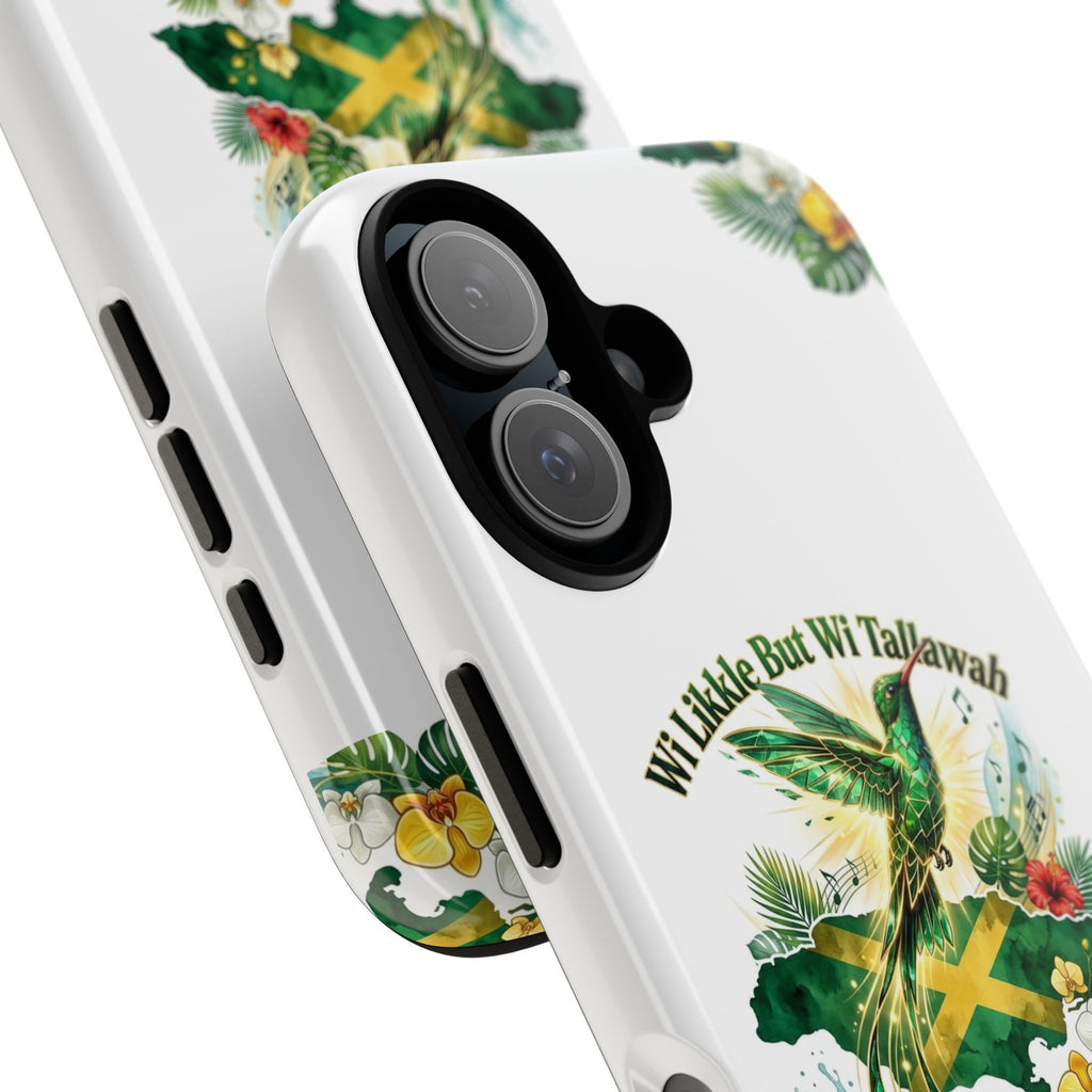 Jamaica Hummingbird Phone Case — “Wi Likkle But Wi Tallawah” Tropical Protective Cover