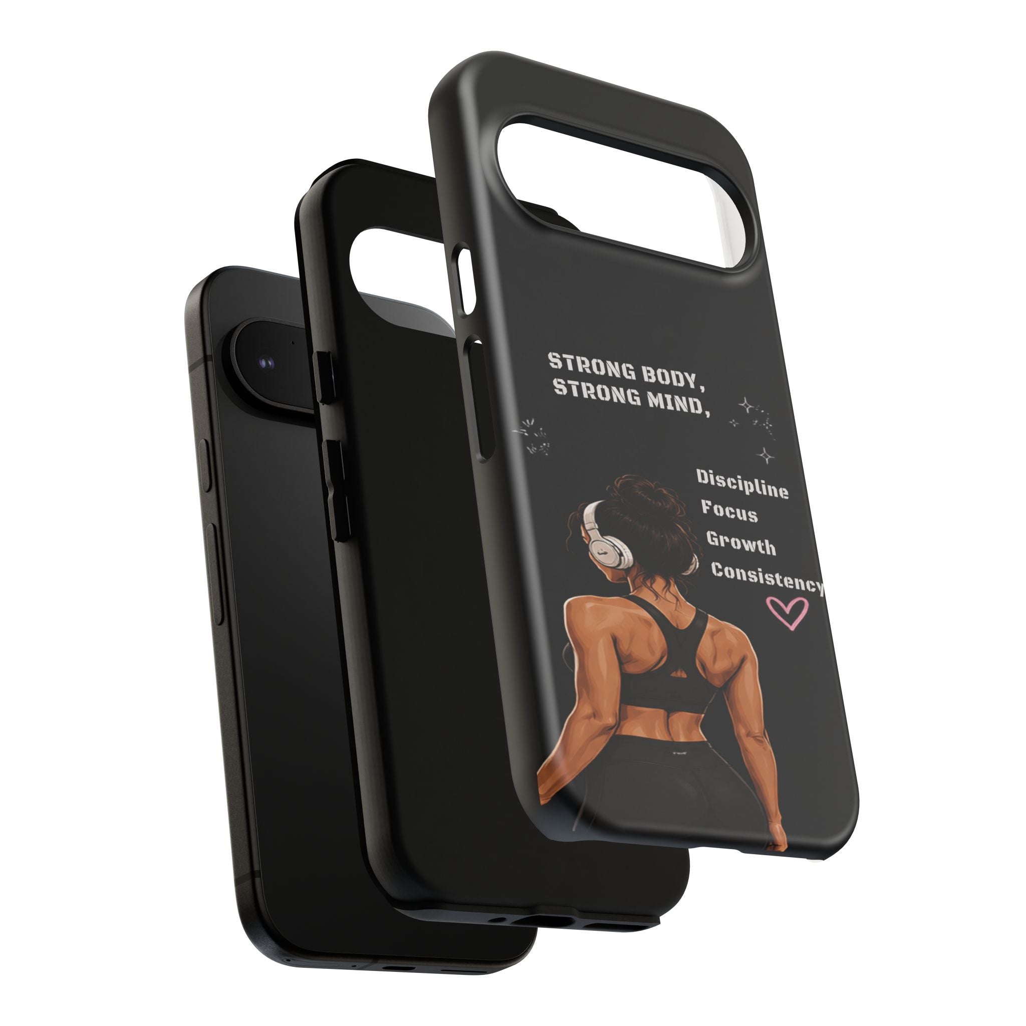 Strong Body, Strong Mind Phone Case — Motivational Fitness Protective Case