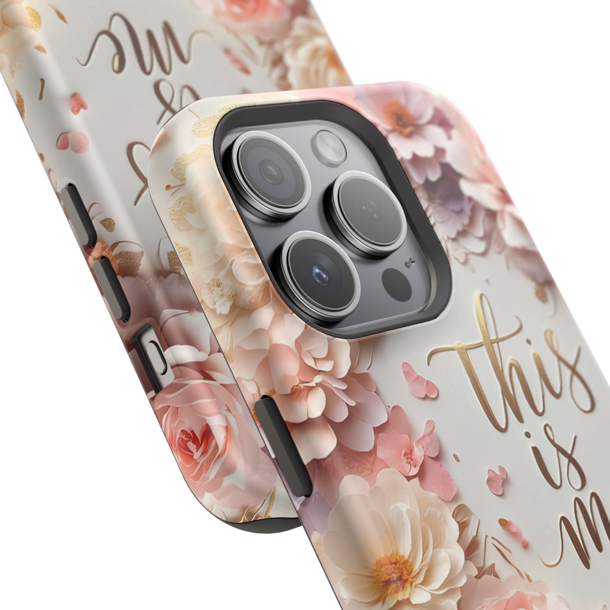 Floral "This Is Me" Phone Case — Impact-Resistant Floral Protective Cover