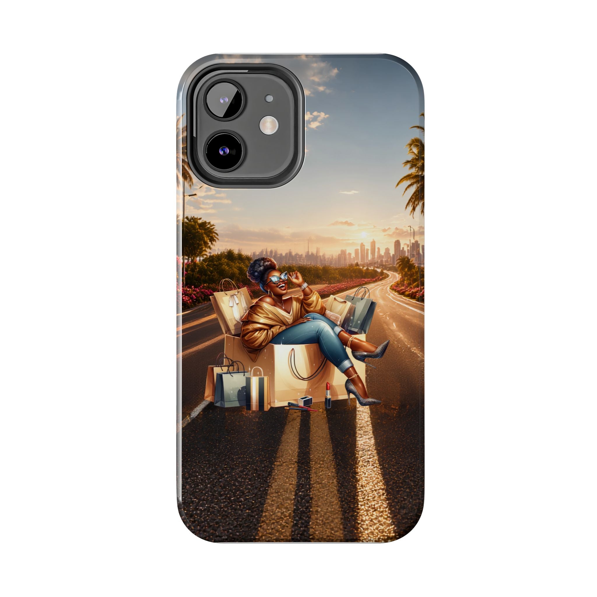 Sunset Roadtrip Tough Phone Case — Relaxed Traveler Design