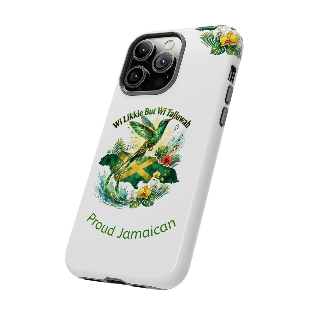Jamaica Hummingbird Phone Case — “Wi Likkle But Wi Tallawah” Tropical Protective Cover