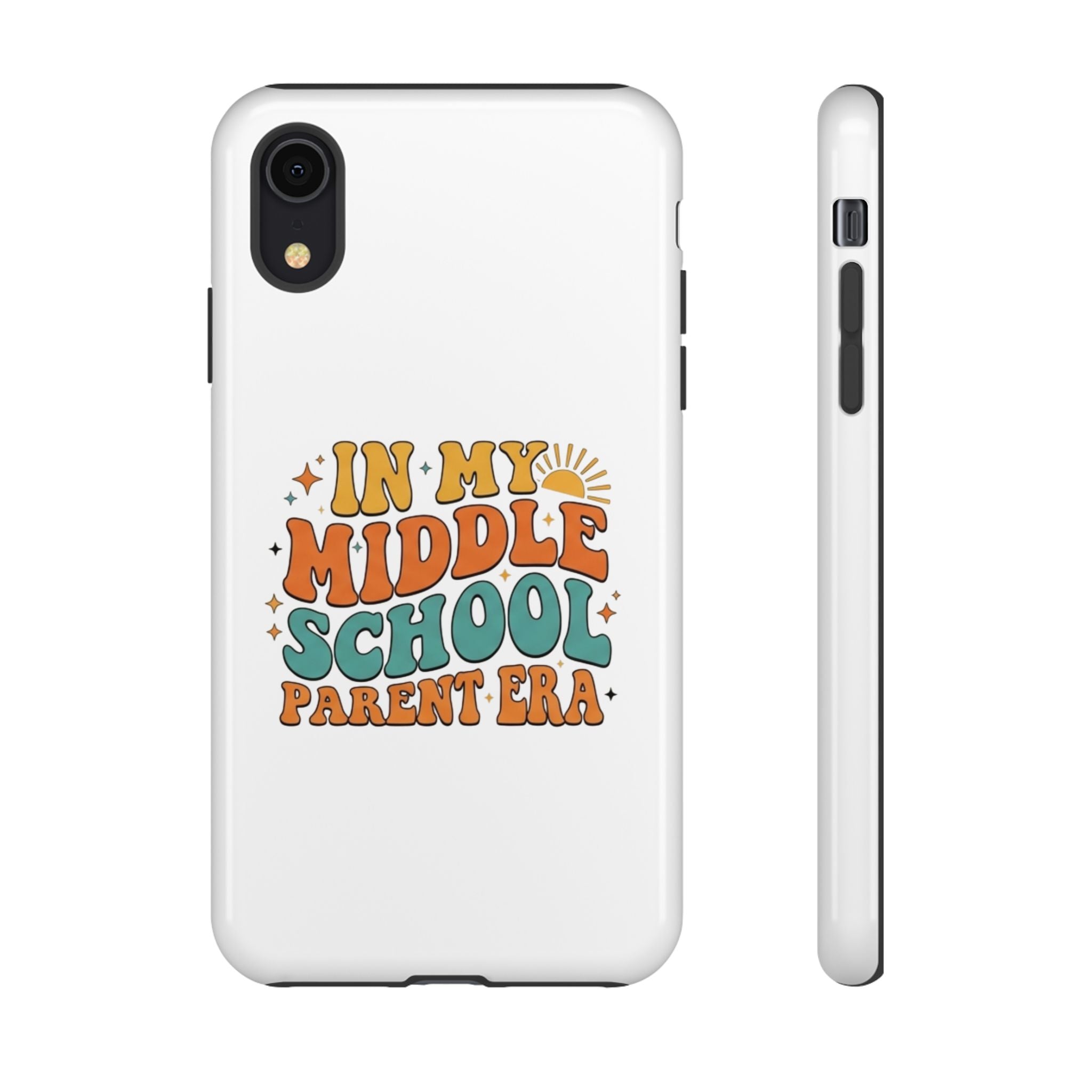 Middle School Parent Phone Case — "In My Middle School Parent Era" Retro Design