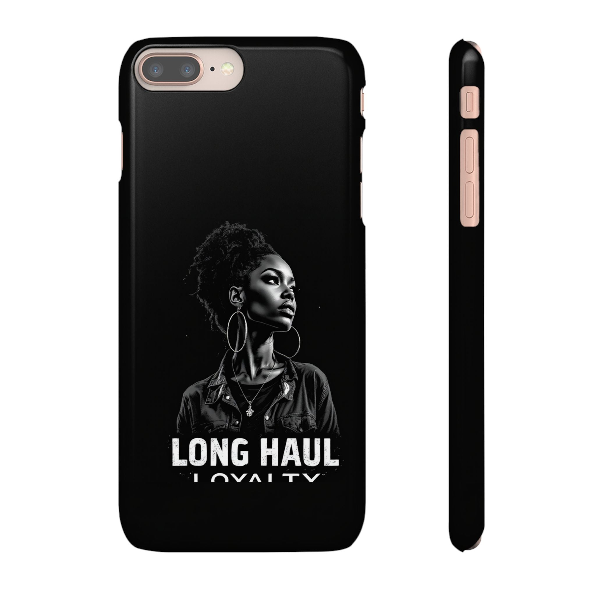 Phone Case — "Long Haul Loyalty" Black Portrait Snap Case