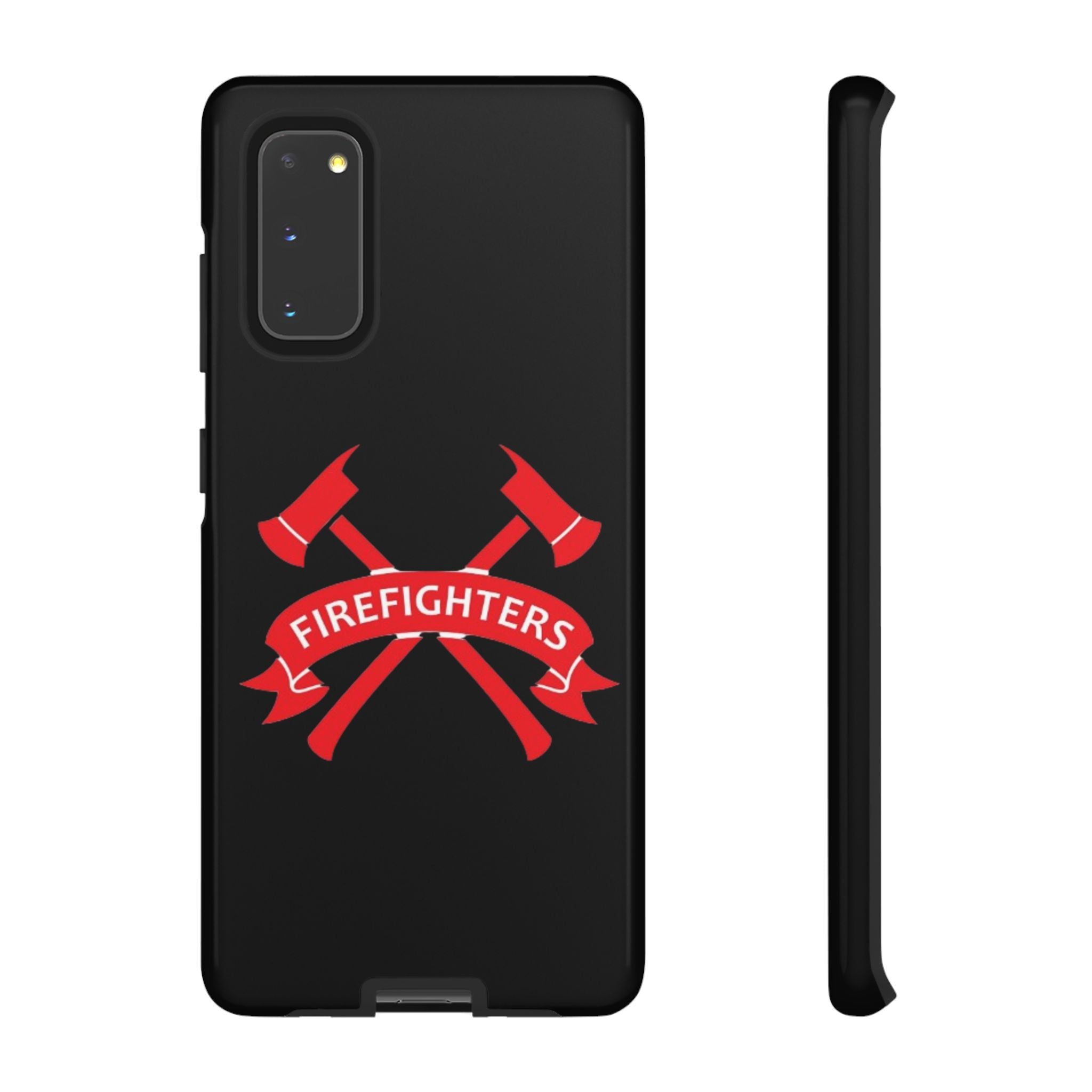 Firefighters Tough Phone Case — Red Crossed Axes Design