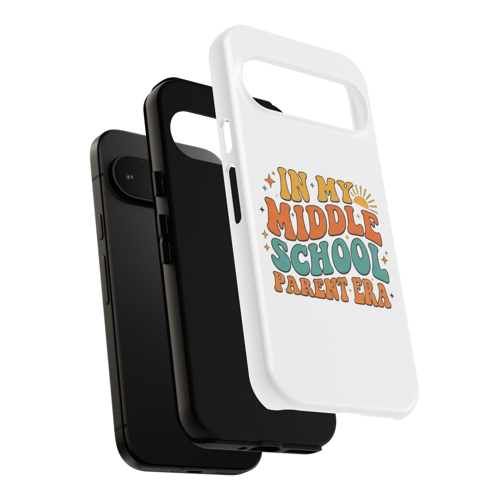 Middle School Parent Phone Case — "In My Middle School Parent Era" Retro Design