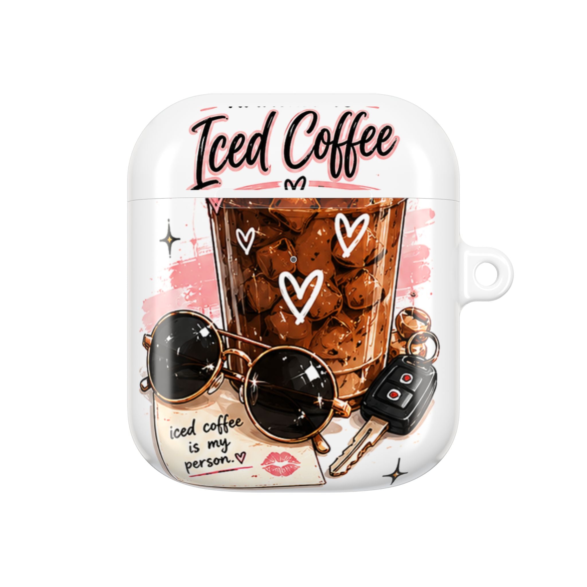 AirPod Case — Iced Coffee Is My Person Cute Graphic Protective Case