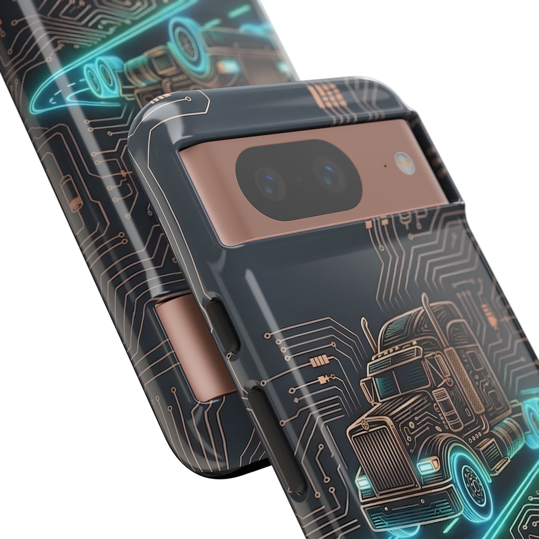 Truck Driver Gamer Phone Case — “Real Life. No Pause Button.”