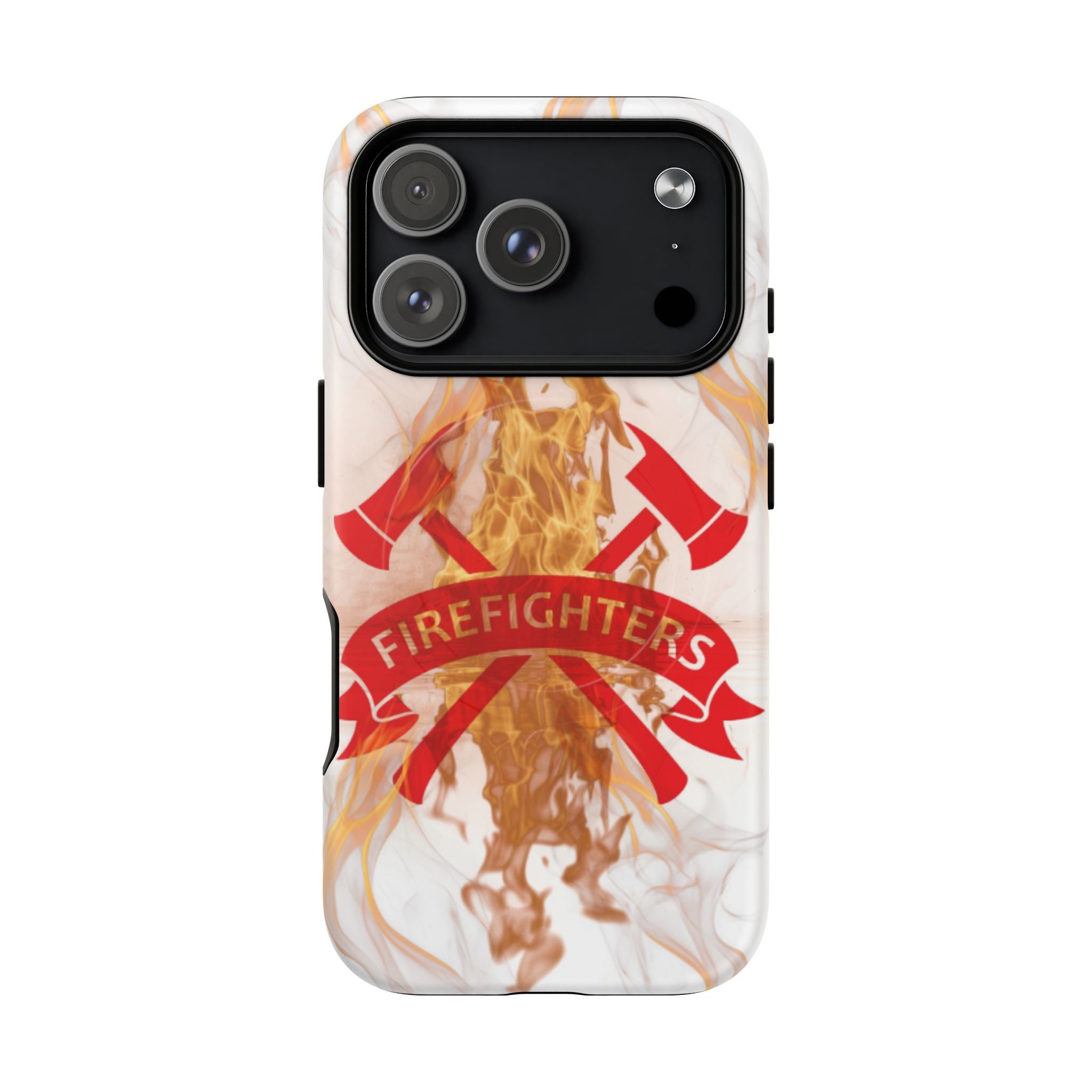 Firefighter Emblem Tough Magnetic Phone Case — Flame Design