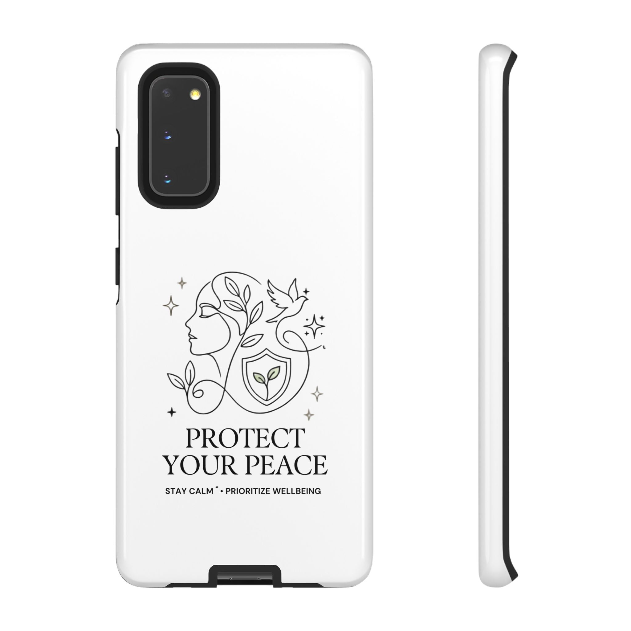 Protect Your Peace Phone Case – Minimalist Wellness iPhone Cover