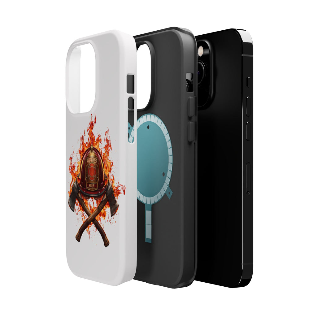 Firefighter Helmet Flames Phone Case — Station 117 Magnetic Impact-Resistant Case