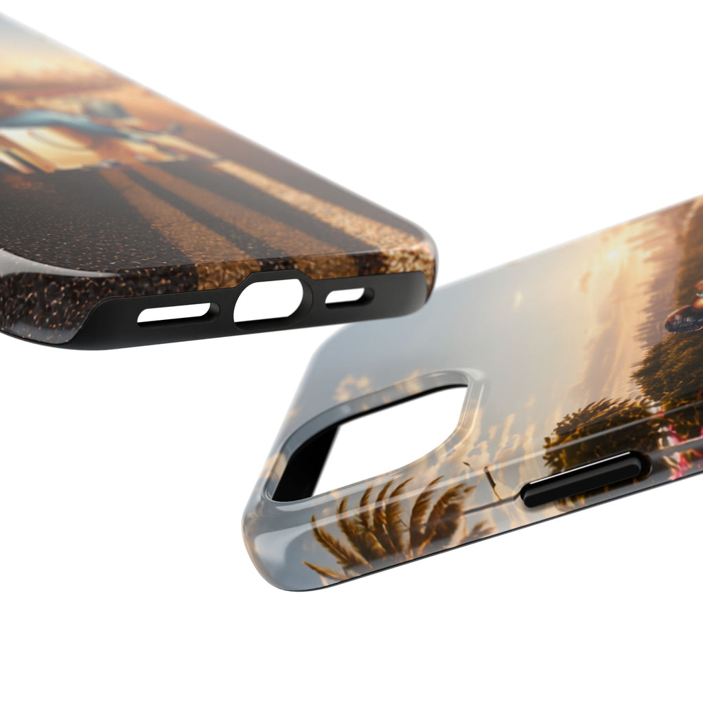 Sunset Roadtrip Tough Phone Case — Relaxed Traveler Design