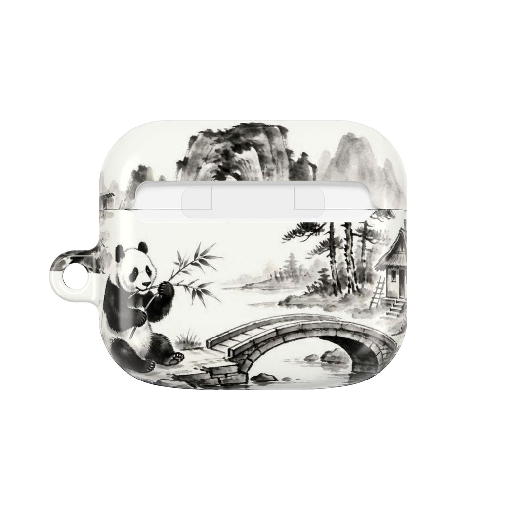 Panda Bamboo Landscape AirPod Case