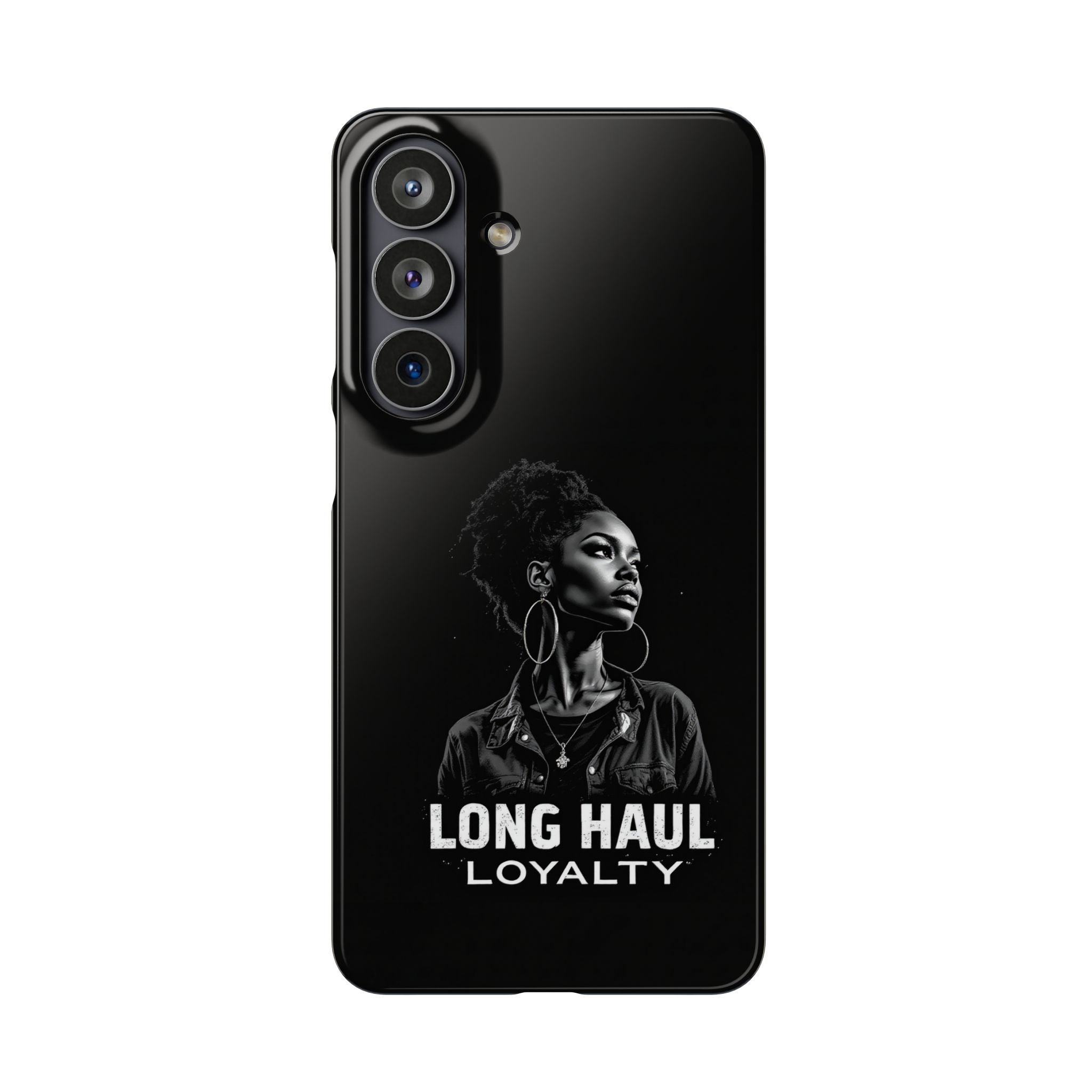 Phone Case — "Long Haul Loyalty" Black Portrait Snap Case