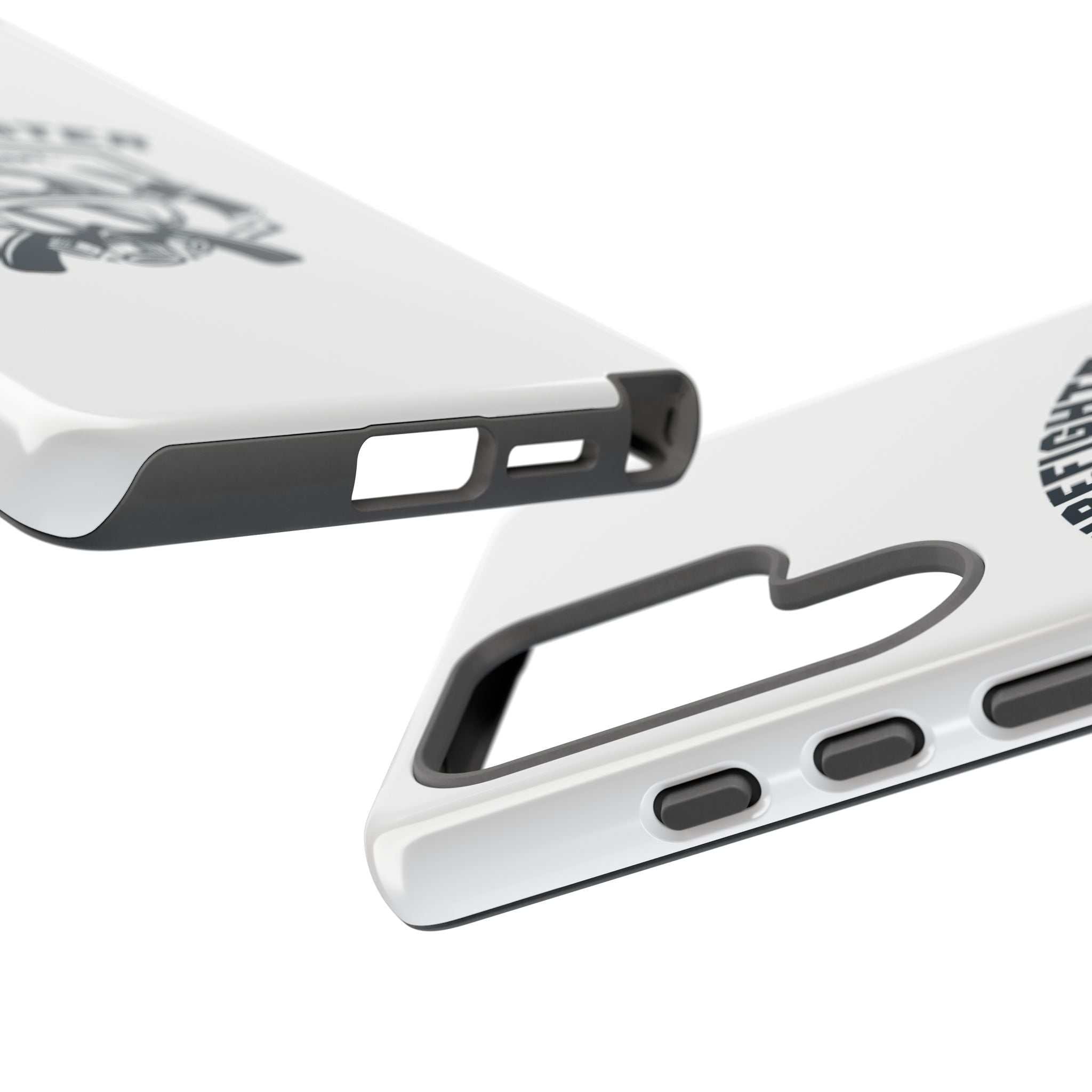 Firefighter Tough Phone Case — Fire Dept Helmet & Axes Protective Cover