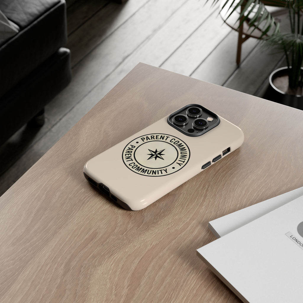 Parent Community Tough Phone Case — Durable Compass Logo Protective Cover