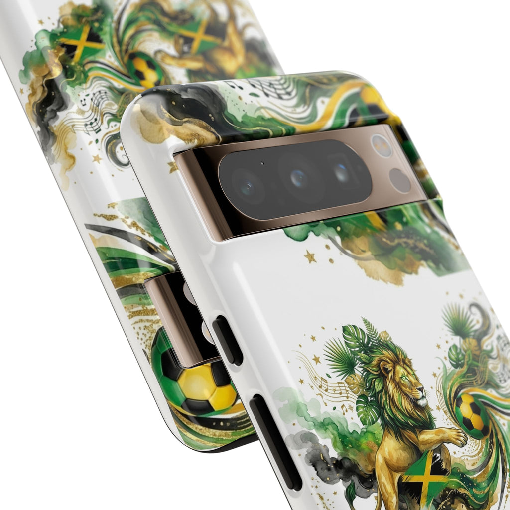 Jamaica Lion Phone Case — Jamaican Flag Rasta Protective Tough Case
