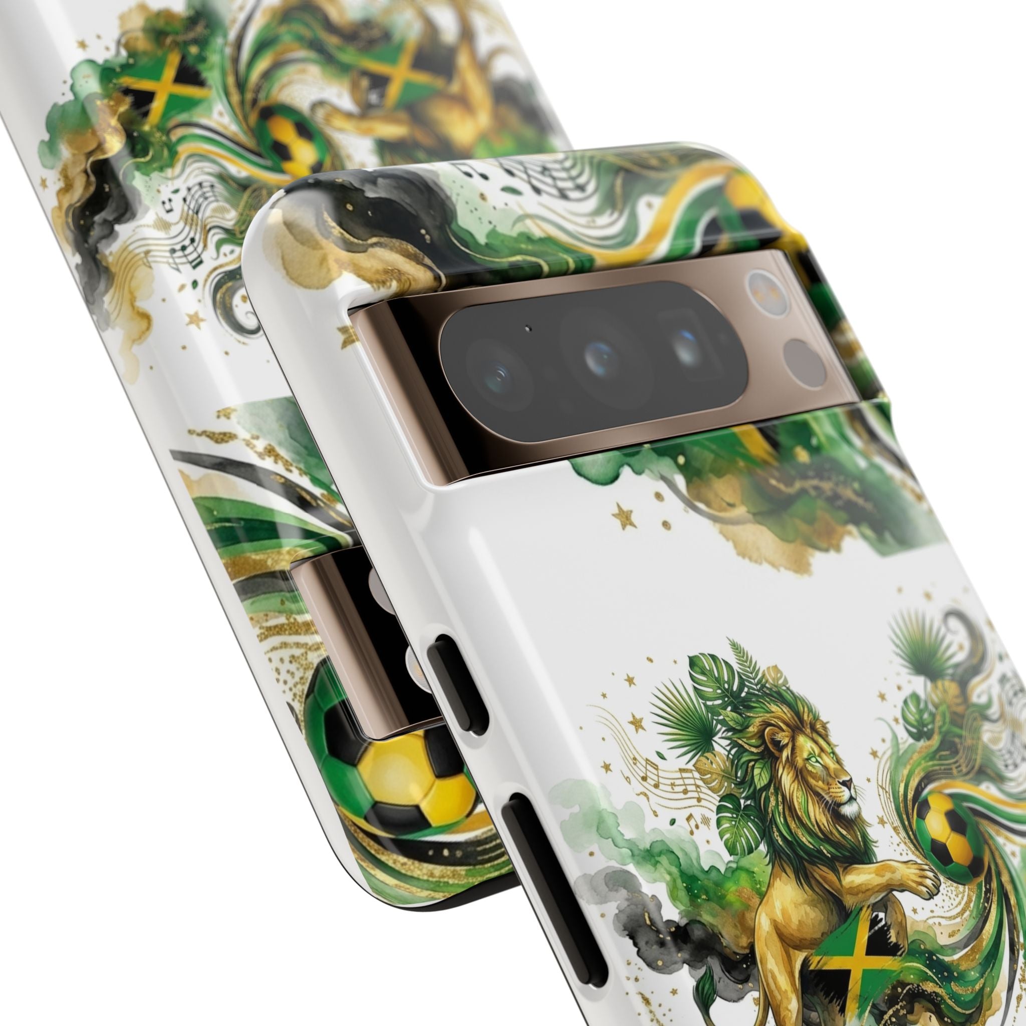 Jamaica Lion Phone Case — Jamaican Flag Rasta Protective Tough Case