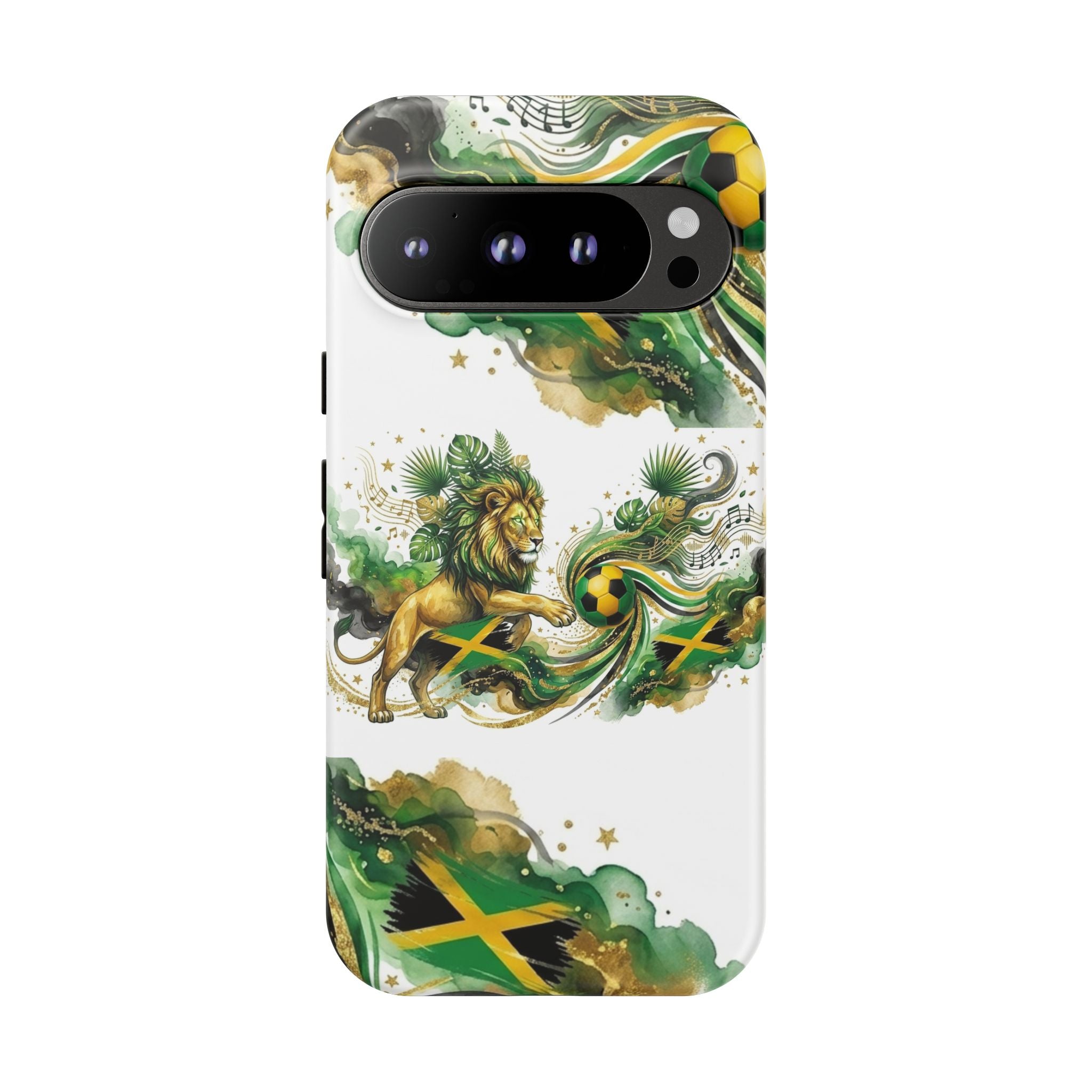 Jamaica Lion Phone Case — Jamaican Flag Rasta Protective Tough Case
