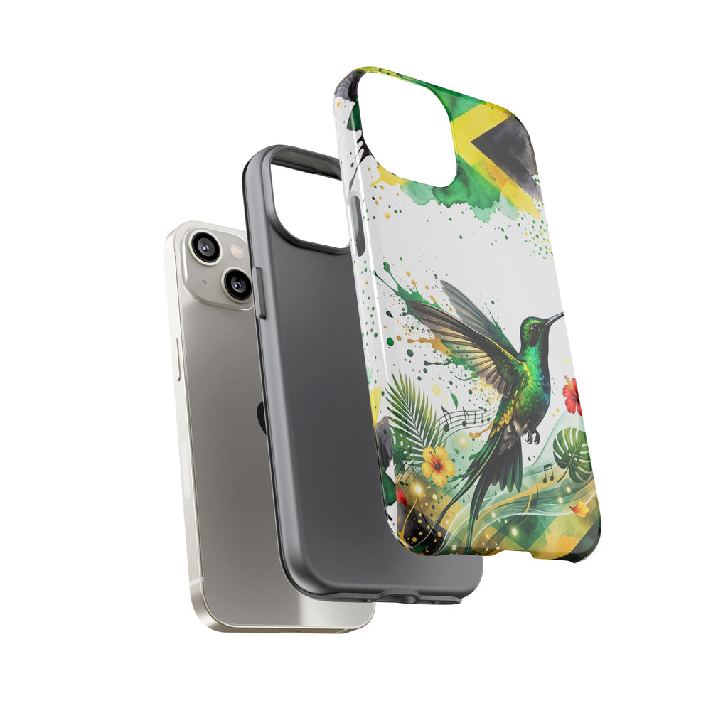 Hummingbird Jamaica Tough Phone Case – Tropical Floral Protective Cover