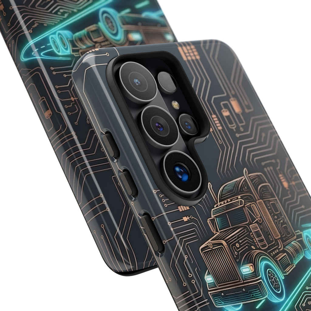 Truck Driver Gamer Phone Case — “Real Life. No Pause Button.”