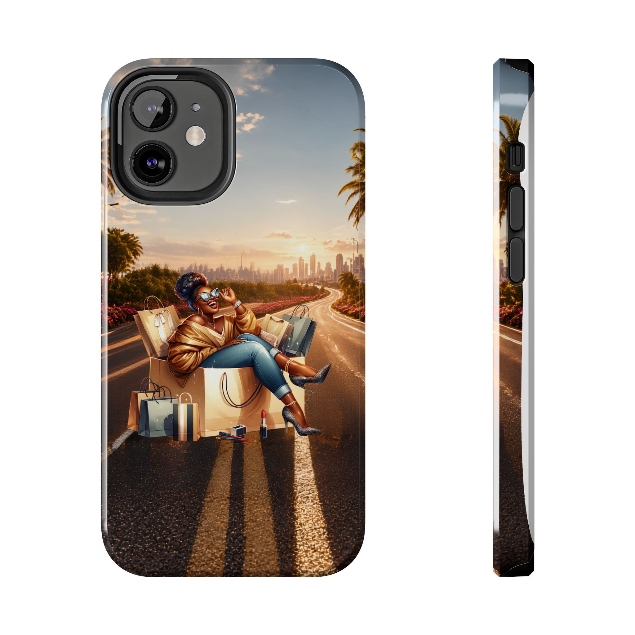 Sunset Roadtrip Tough Phone Case — Relaxed Traveler Design
