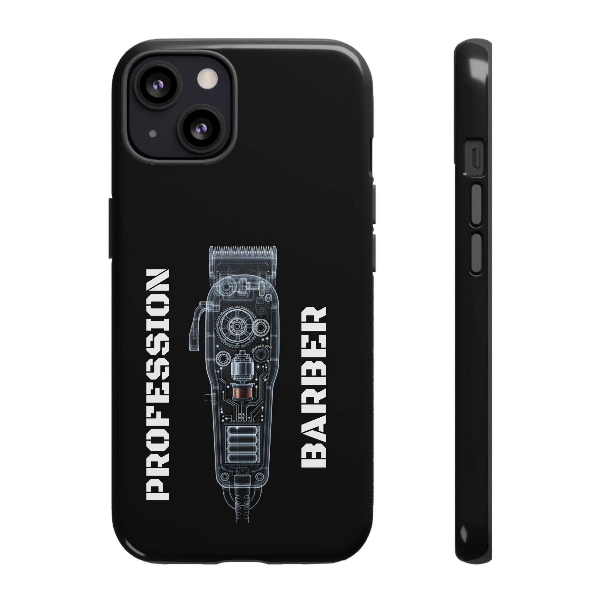 Barber Clip Cord X‑Ray Tough Phone Case – Professional Barber Gift