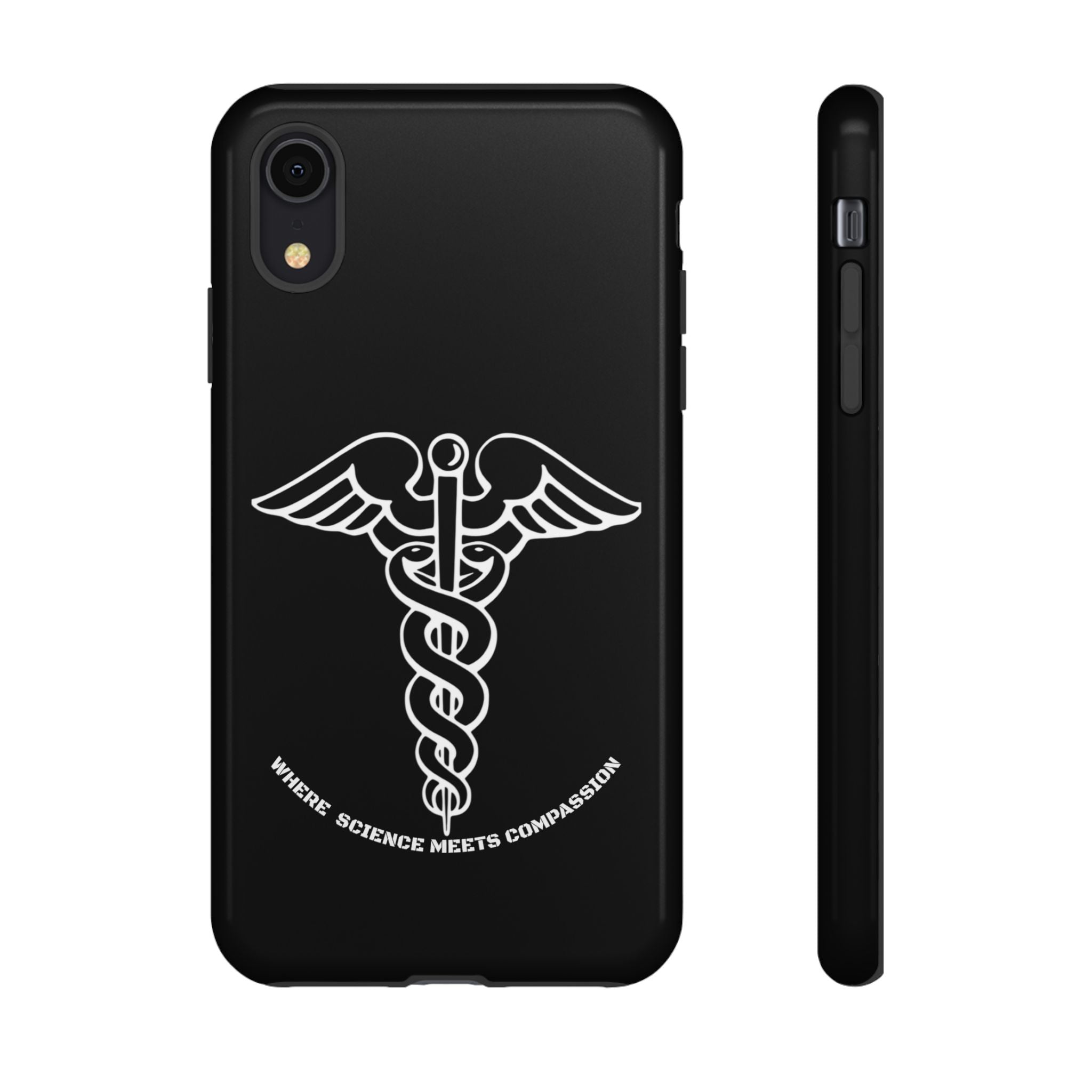 Medical Caduceus Phone Case — "Where Science Meets Compassion" Protective iPhone Cover