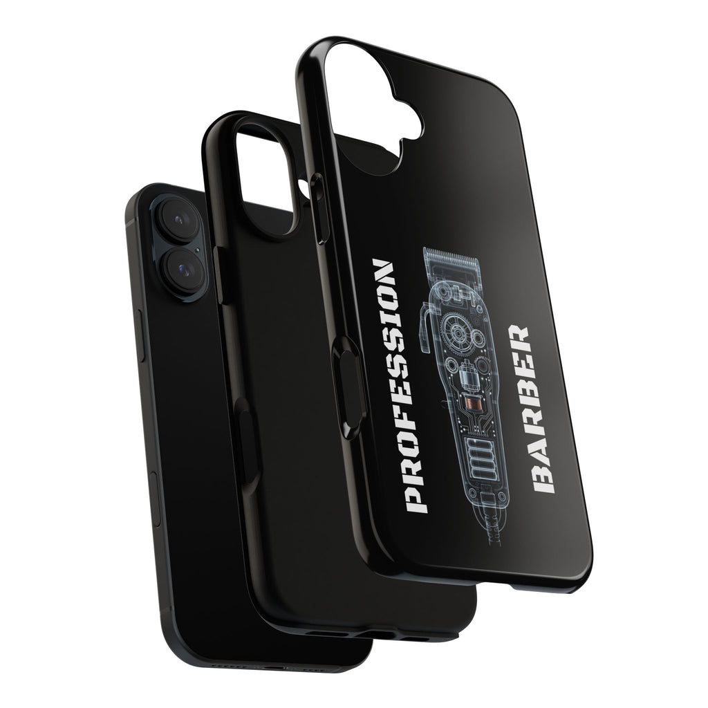 Barber Clip Cord X‑Ray Tough Phone Case – Professional Barber Gift