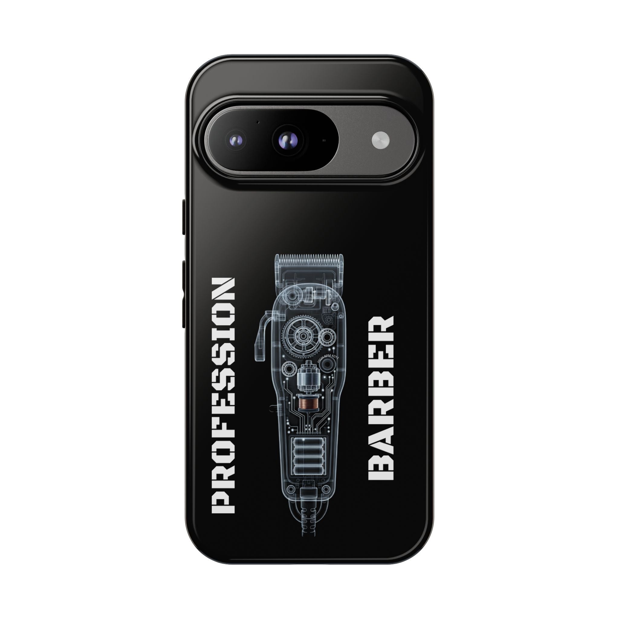 Barber Clip Cord X‑Ray Tough Phone Case – Professional Barber Gift