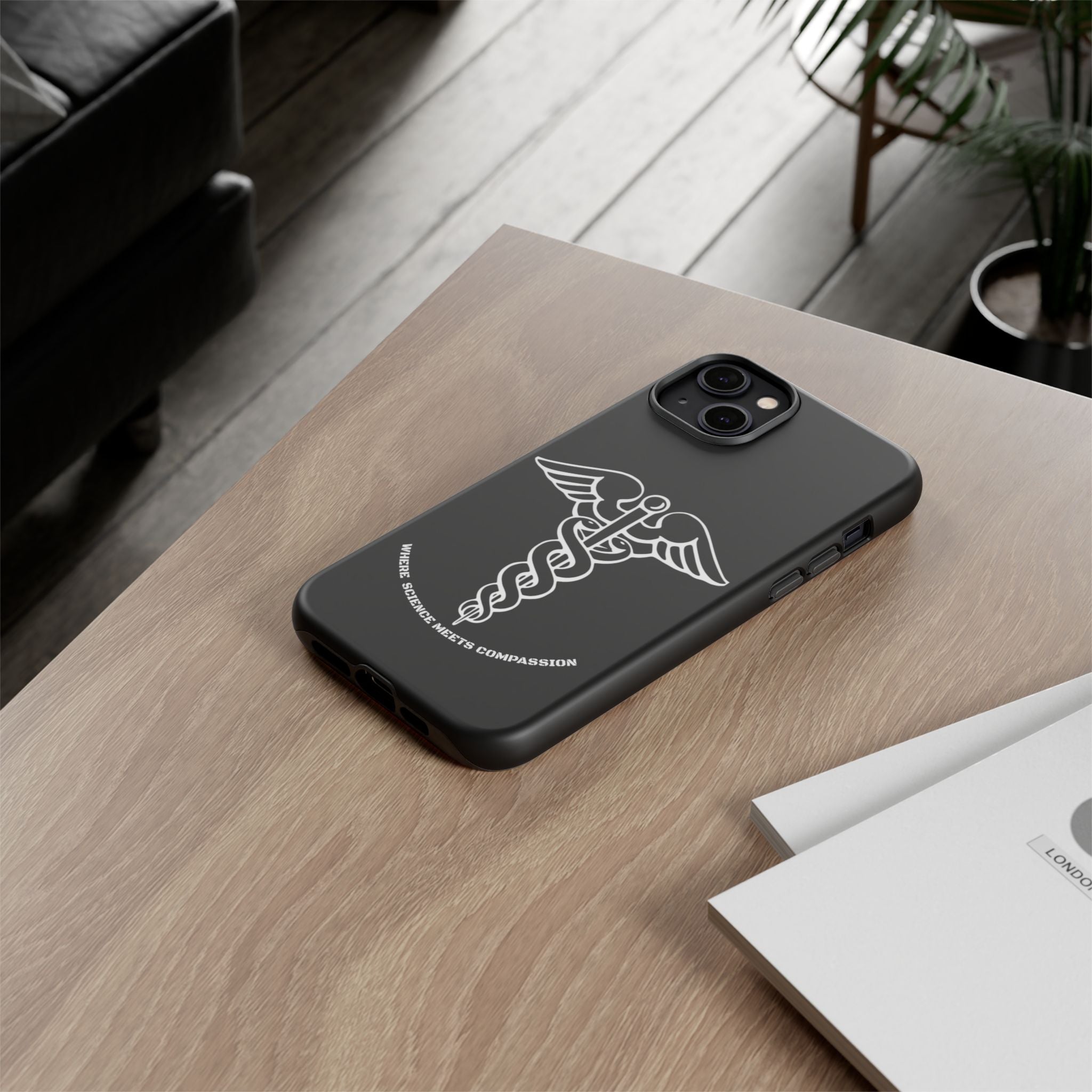 Medical Caduceus Phone Case — "Where Science Meets Compassion" Protective iPhone Cover