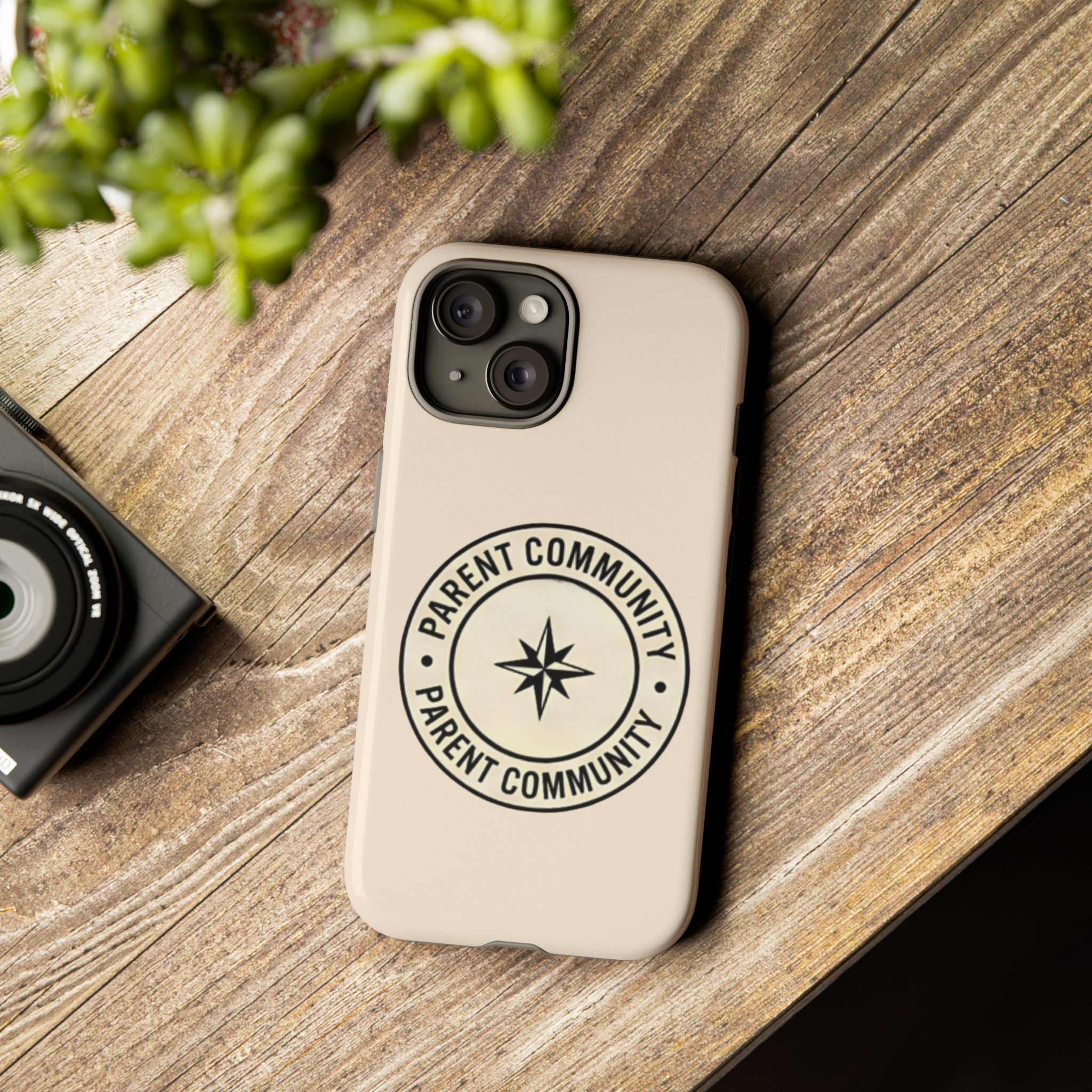 Parent Community Tough Phone Case — Durable Compass Logo Protective Cover
