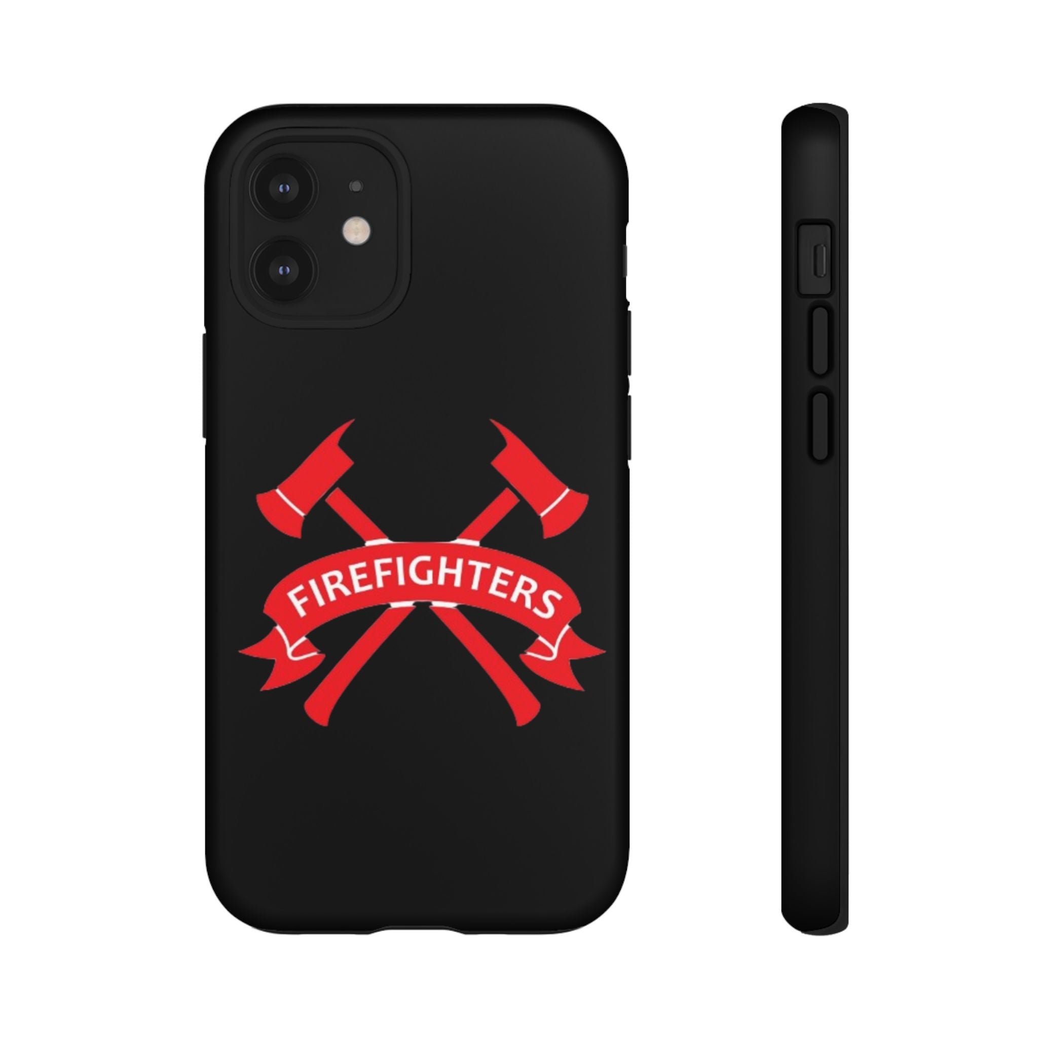 Firefighters Tough Phone Case — Red Crossed Axes Design