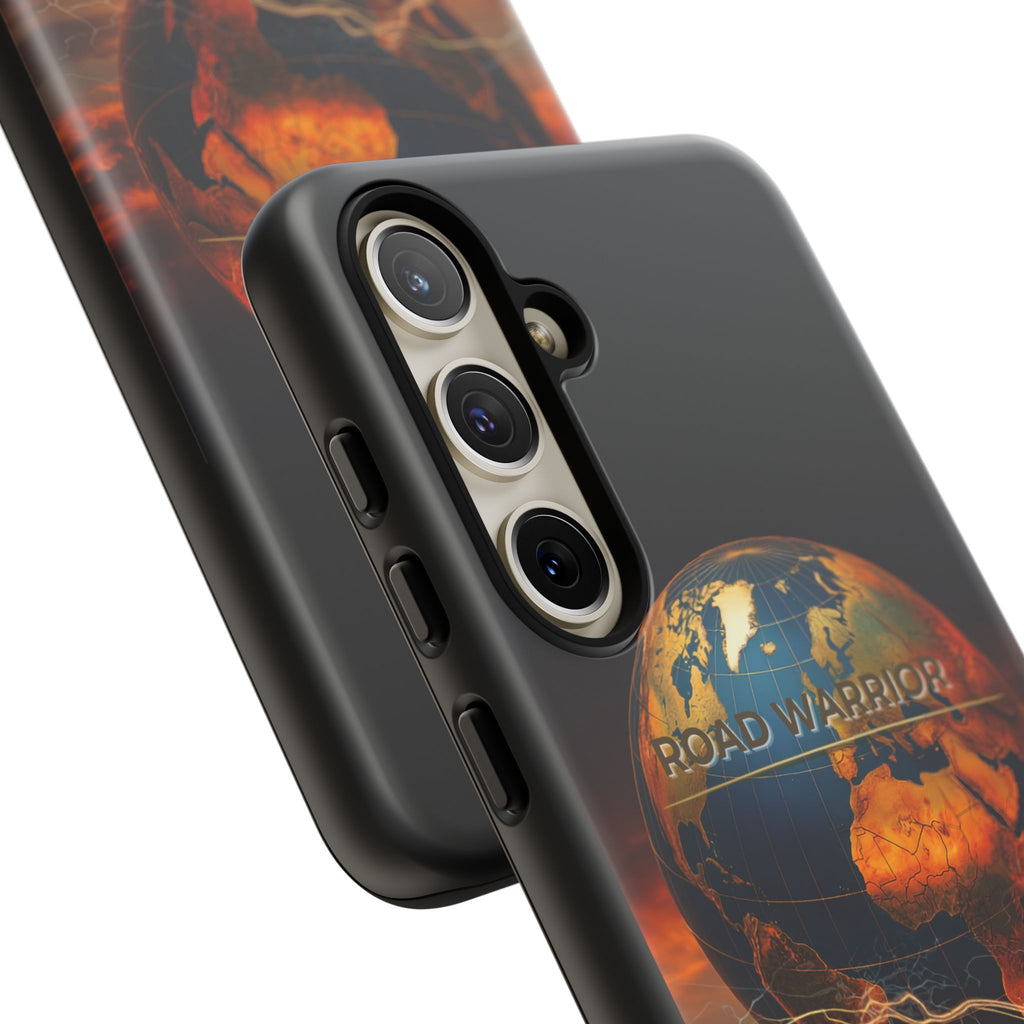Truck Driver Phone Case — 'Global Road Warrior' Semi Truck Globe Tough Phone Cover