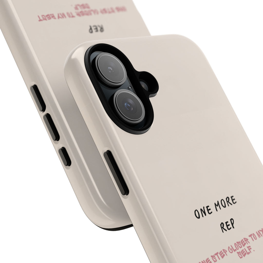 Gym Phone Case — "One More Rep" Workout Duffle & Sneakers Protective Case